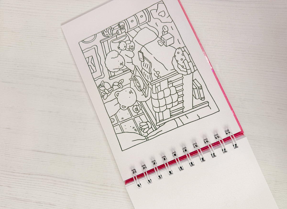 Libro para colorear espiral