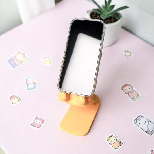 🐻 Soporte para Celular Kawaii – Cute Bear Stand Ajustable 📱✨