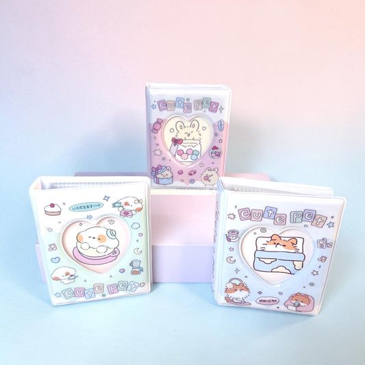 📒✨ Mini Binder Cute Pet 🐰🐱
