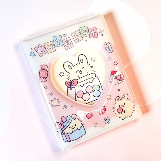 📒✨ Mini Binder Cute Pet 🐰🐱
