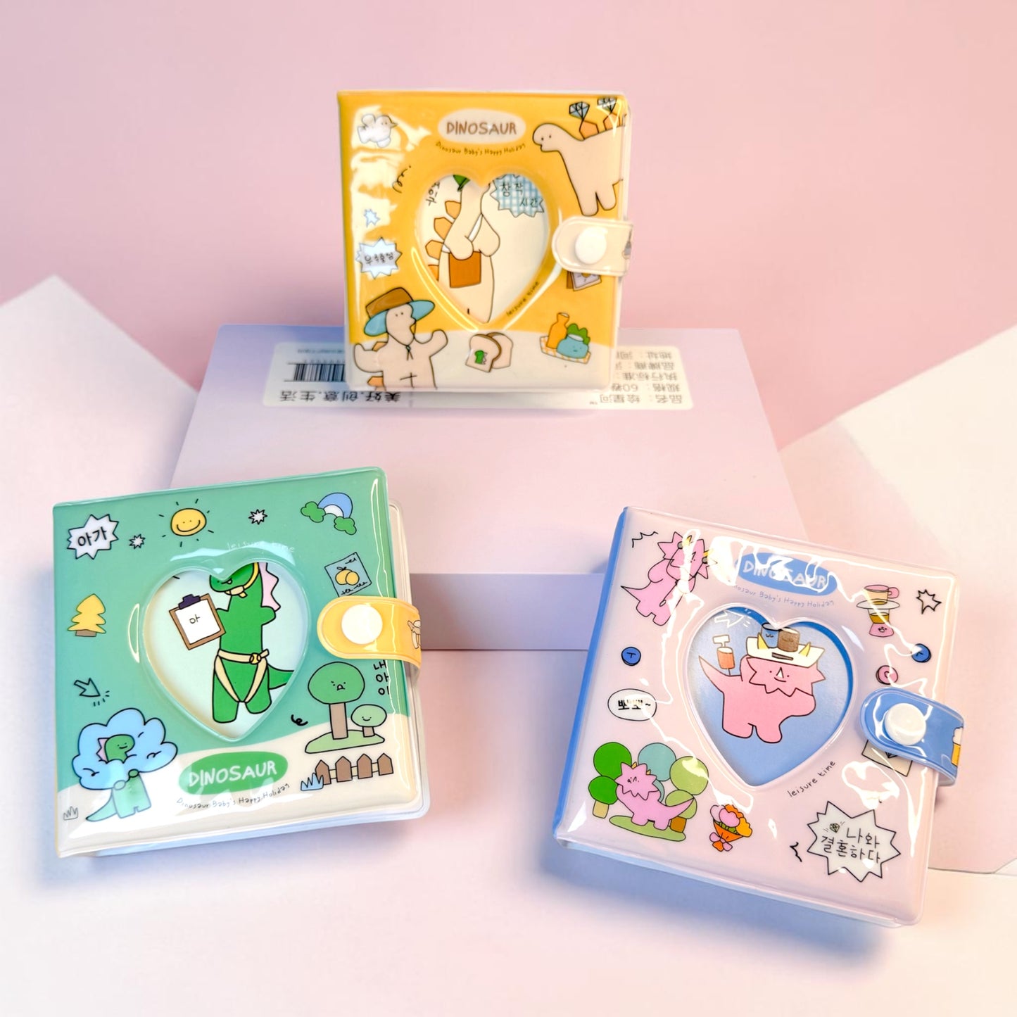🦖✨ Mini Binder “Dinosaur” – Álbum para Tarjetas Coleccionables 💖