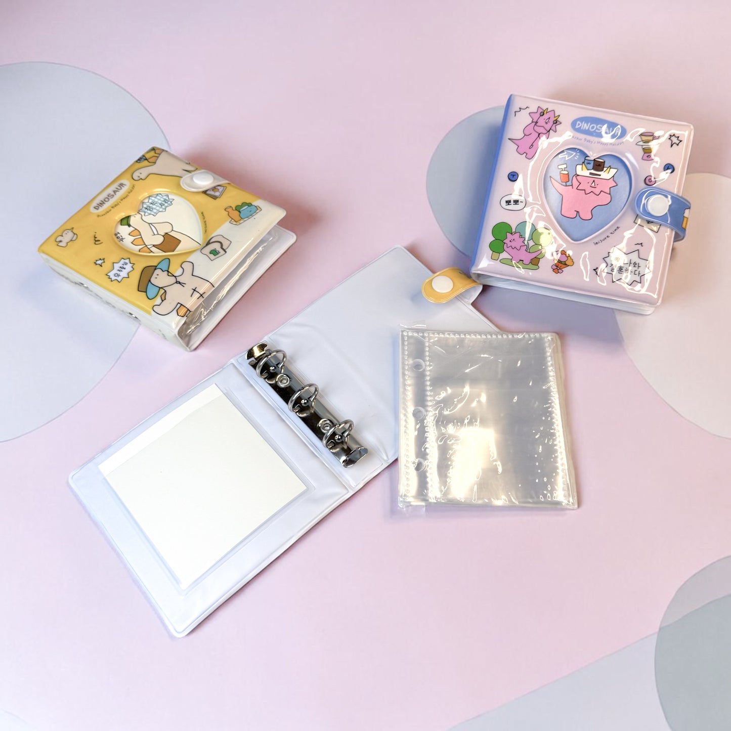 🦖✨ Mini Binder “Dinosaur” – Álbum para Tarjetas Coleccionables 💖