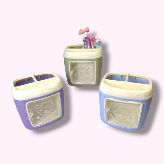 🧸✨ Organizador de lápices kawaii con cajón ✨🧸